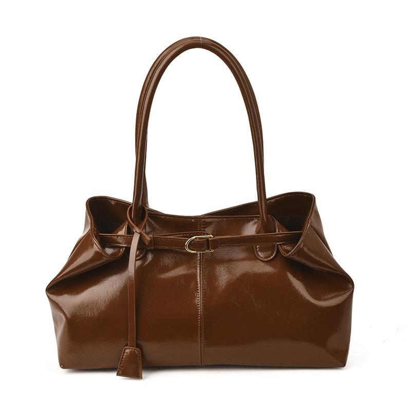 Large-capacity Women's Tote Bag, Stylish, Casual, Simple and Retro Shoulder Bag with A Single Strap