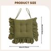 Chair Cushion for Dining Chairs,Ruffled Edge Seat Cushion,Home Dining Room Soft for Kitchen Office Square Thickened 40x40cm