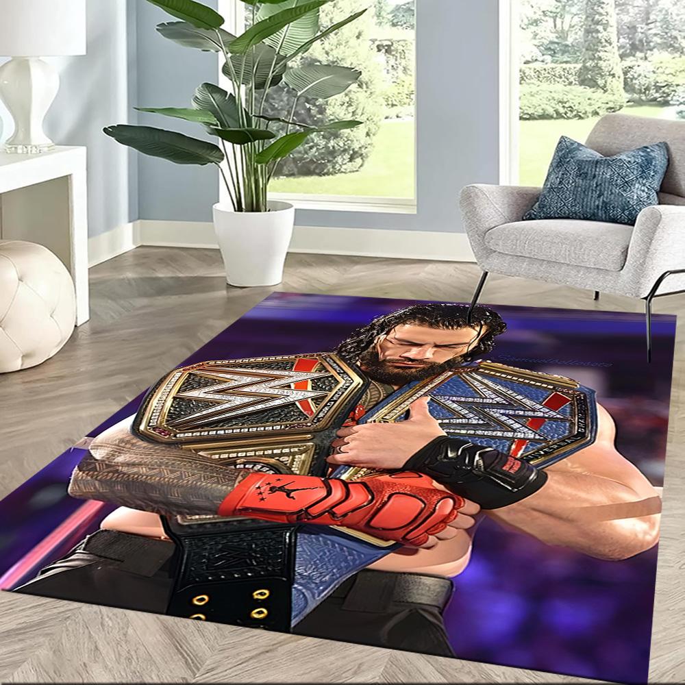 Roman Reigns2 Square Rugs Are a Great Choice for Living Rooms, Bedrooms, Home Décor, and As Gifts.