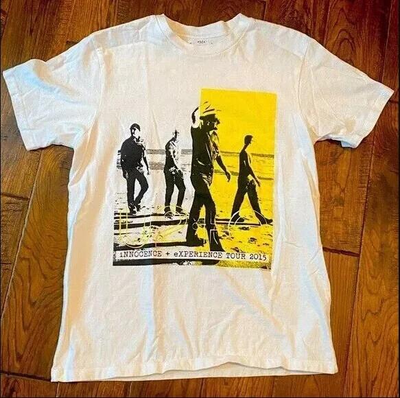 Винтажная футболка унисекс с коротким рукавом U2 Band Tour 2015 AHN01417 L