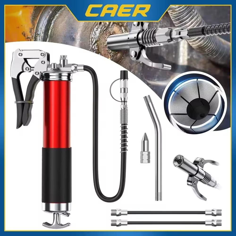 6000PSI-7000PSI Heavy Duty Quick Release Grease Gun Set 400CC Lubrication Syringe Manual Grip Grease Gun Greasing Injection Tool