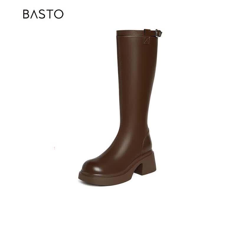 BASTO Women s Urban Punk High-Top Knight Boots 35