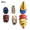 2X Car A/C Air Condition Low/High R134 Quick Coupler Extension Adapters 1 X Blue Quick Coupler(With Cap)  1 X Red Quick Coupler(