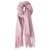 New soft waxy mohair solid color scarf women's winter versatile thickened imitation cashmere shawl Korean warm scarf tide