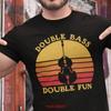 Retro Double Bass Fun T Shirt Vintage Upright S Contrabass Player Vintage Washed Slightly Designer Clothes