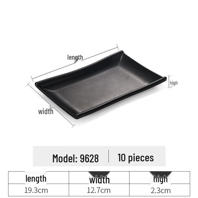 ZZ Japanese Melamine Irregular Side Dish Plates 10 Pieces