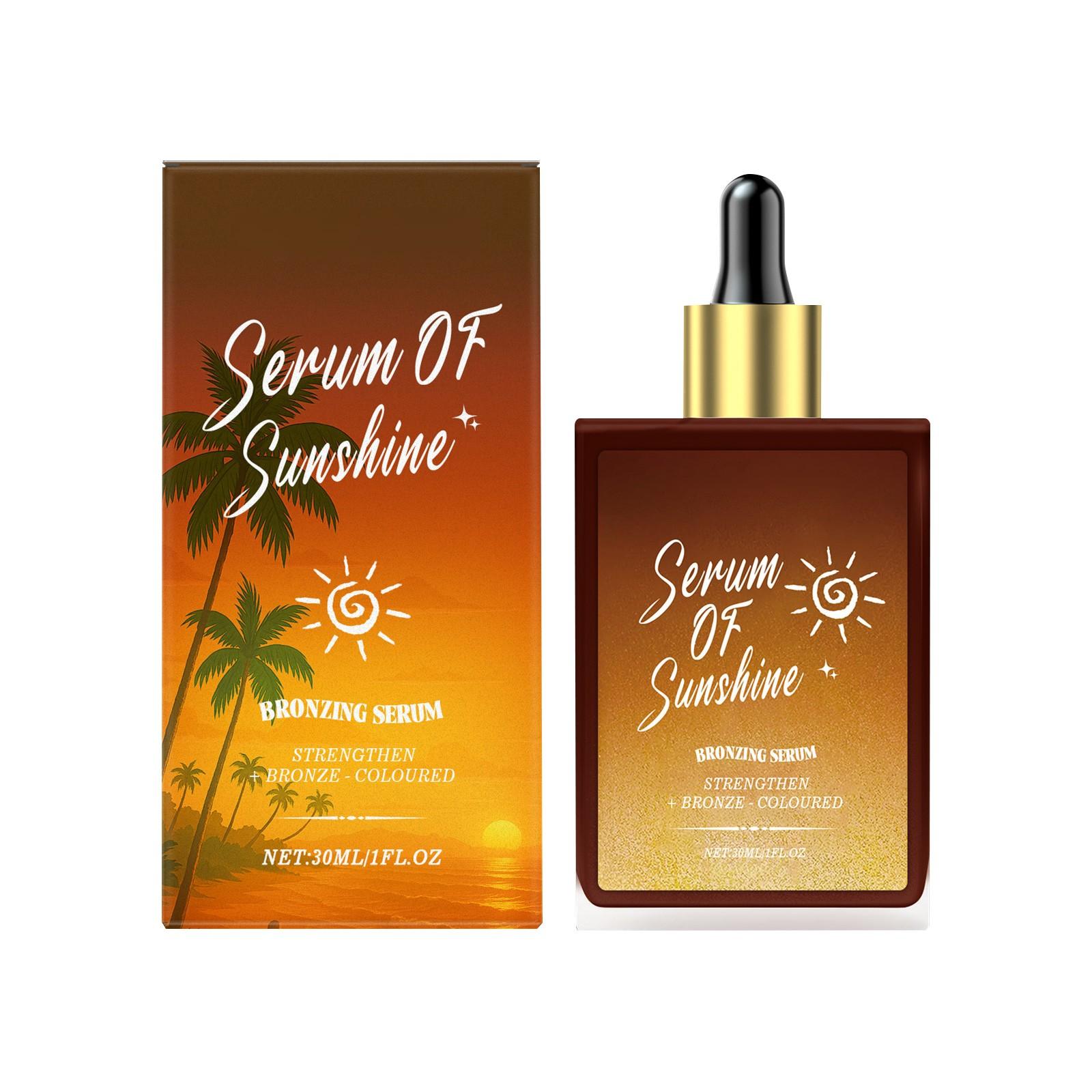 

Сыворотка для загара Бронзирующая сыворотка для загара Стойкое проявление цвета Лосьон для загара для тела, 30 мл One Size белый