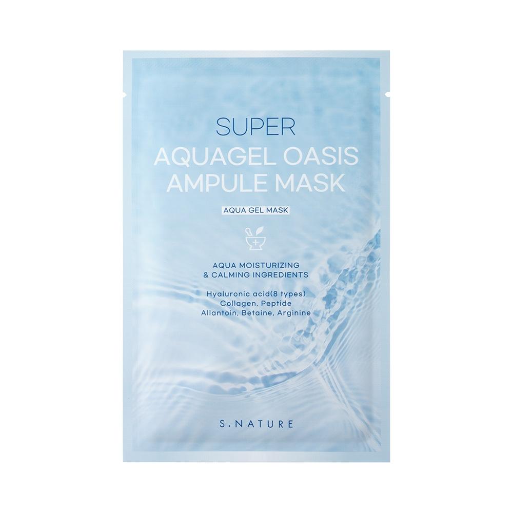 S Nature [Feuchtigkeit Leicht Kollagen Packung Versöhnung Nr.1] S Nature Super Aqua Gel oaSiS Ampullenmaske 1 Blatt