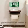 Metal Wood Toilet Tissue Roll Holders, Wall Mount with Self Screw for Small Items,Tissue Holder for Bathroom, Kitchen, Bedroom