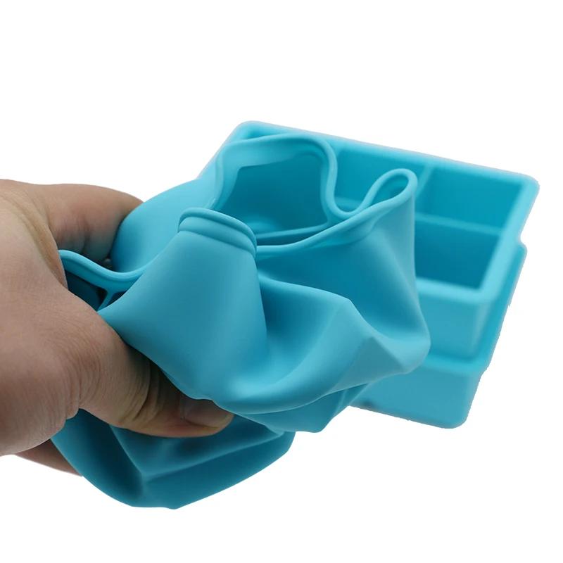 DIY Große Kapazität Eiswürfel Form Quadratische Form Silikon Eiswürfel Tablett Eismaschine Küche Bar Liefert