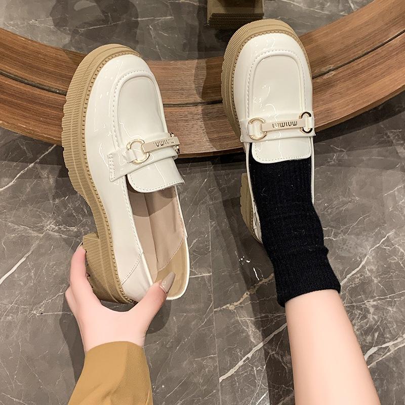 New Soft-soled Student Casual Loafers for Women's Leather Shoes