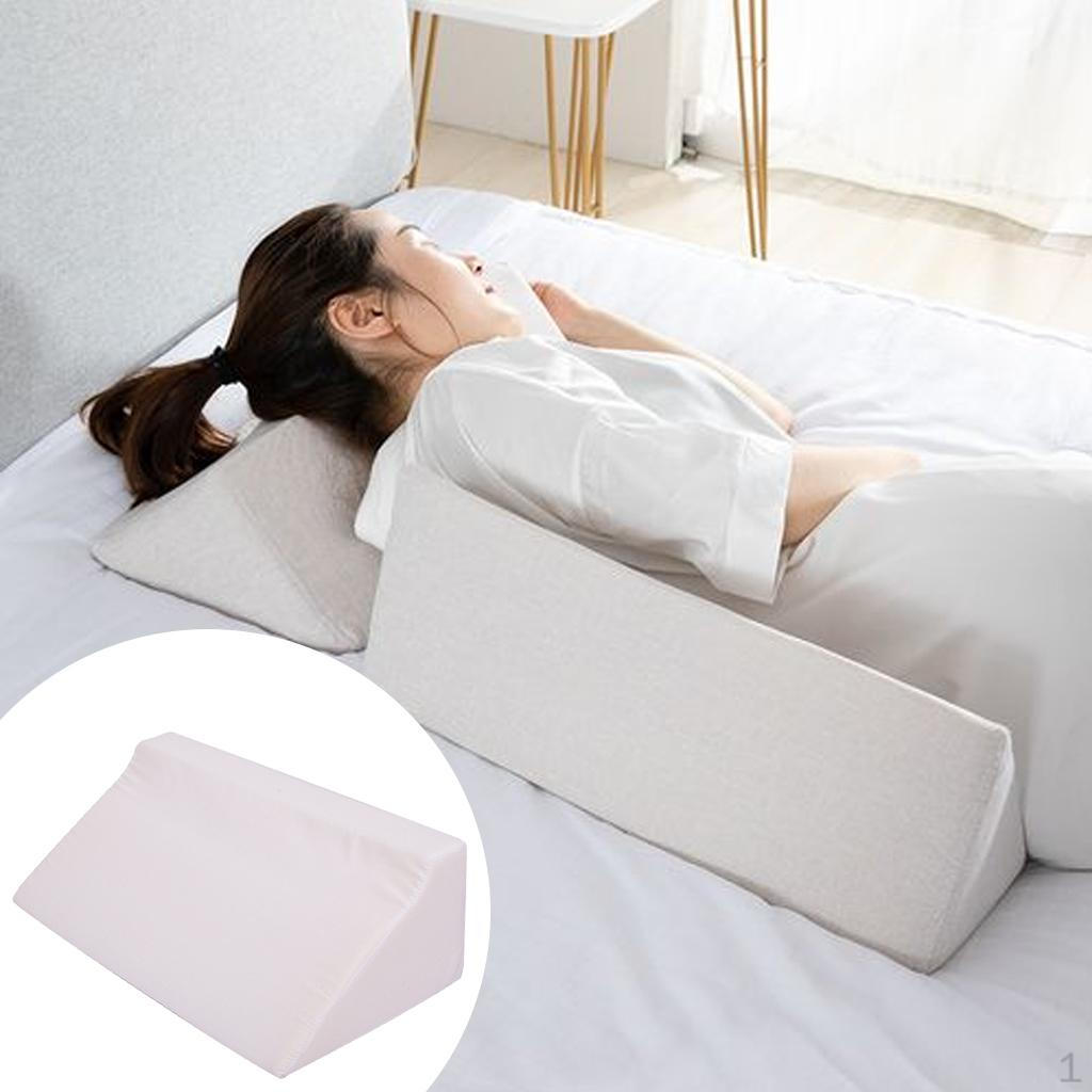 Comfortable Triangle Soft with Washable Bolster Body Position Wedges for Snoring Sleeping Alignment
