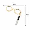 Antique Style Dual Viewer Magnifying Glass With Gold Finish