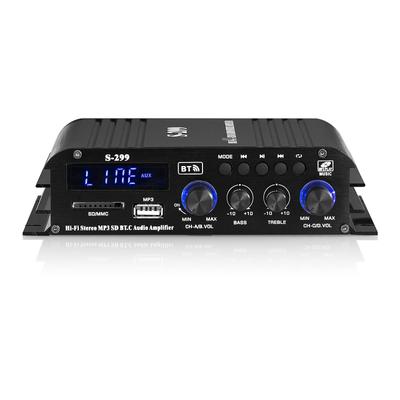 HiFi 4.0CH Bluetooth digitální výkonový zesilovač pro domácí auto subwoofer audio zesilovač