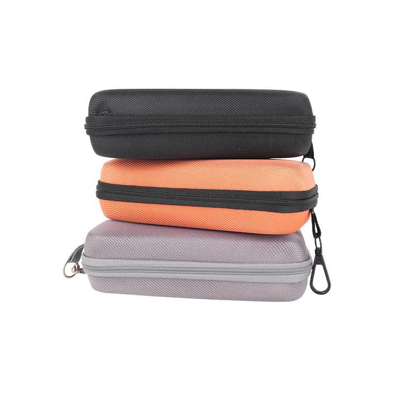 Protective Hard Shell Double Compartment Glasses Storage Box Shockproof Portable Car Zipper Double Lens Case
