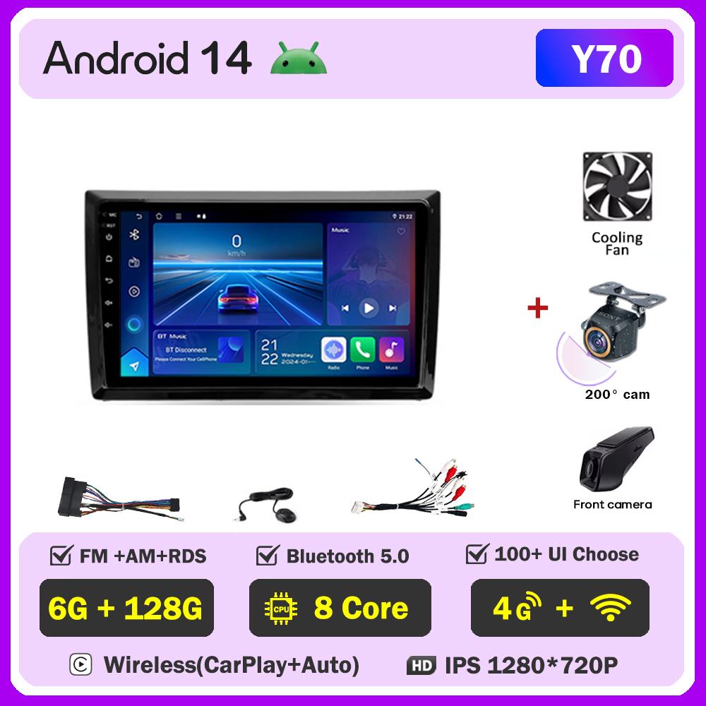Android 14 For VW Volkswagen Beetle A5 2011 - 2019 Stereo Head Unit Mirror Link GPS Navigation Autoradio Car Intelligent Systems