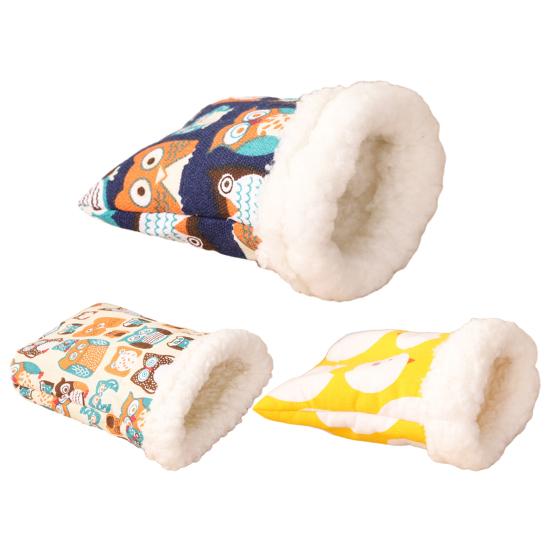 Yousheng Hnízdo pro křečka Kreslený design Postel pro křečky Měkký Pohodlný plyš Spací pytel Morče Příslušenství pro domácí mazlíčky