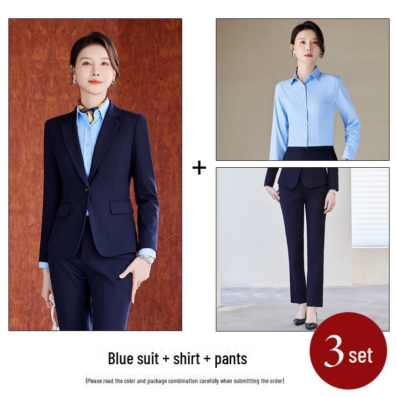 Women's Postal Workwear: New Postal Savings Bank of China Uniform Jacket and Trousers Suit