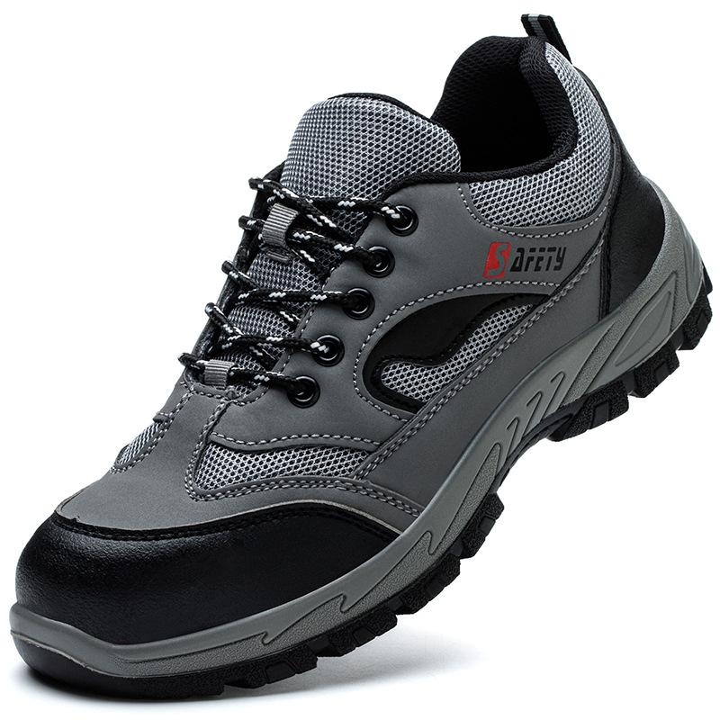 Labor Shoes Men's Standard Steel Head Construction Site Workshop Work Foot Protection Safety Shoes