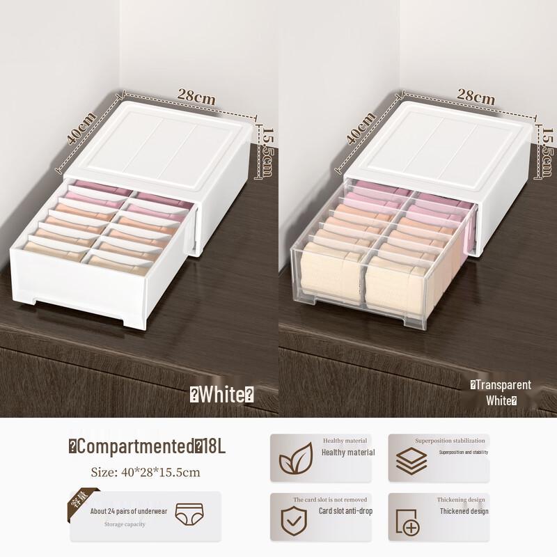 SPACEXPERT Japanese Style Transparent Storage Drawer