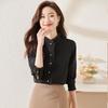 Women's Ruffle Collar Long Sleeve Blouse
