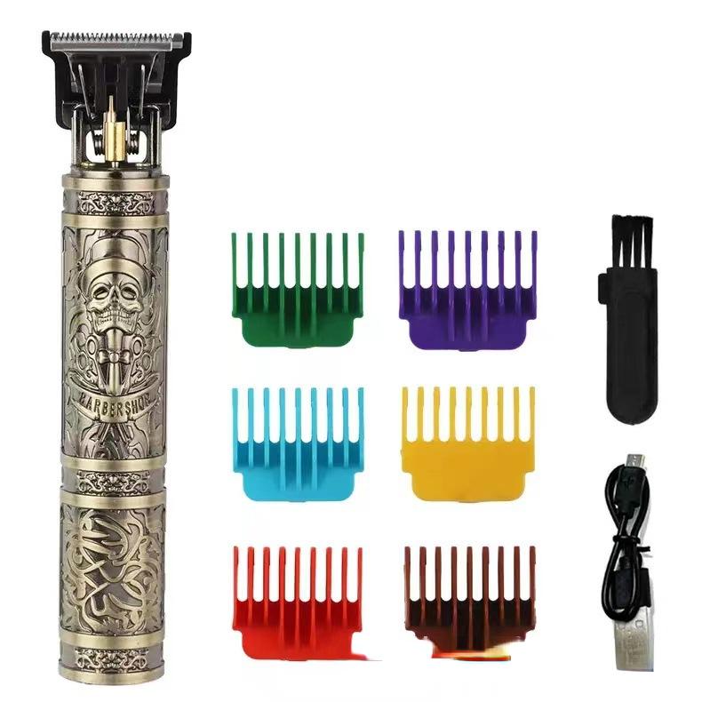 Vintage T9 Electric Cordless Hair Cutting Machine Professional Hair Barber Trimmer For Men Clipper Beard Shaver Holiday Gift