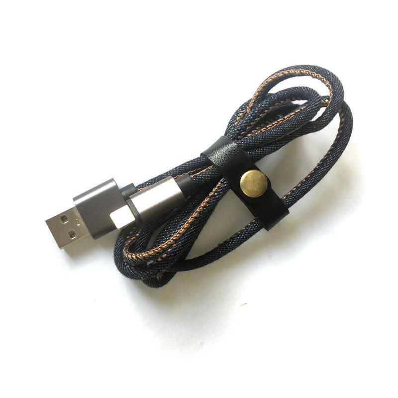 Faux Leather Earphone & Data Cable Organizer with Buckle