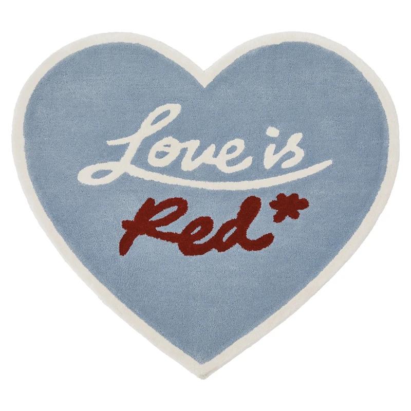Nordic Ins Style Floor Mat Irregular Bedroom Decor Imitate Cashmere Carpets for Living Room Fluffy Lounge Rug Office Gaming Room