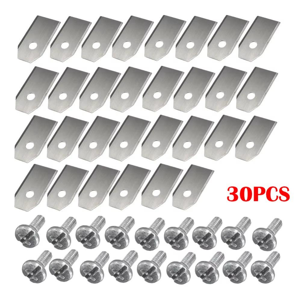 

30/45PCS Grass Replacement Lawn Mower Cutting Blades Kit Trimmer Blade for Husqvarna Automower/Gardena Robotic Lawnmower