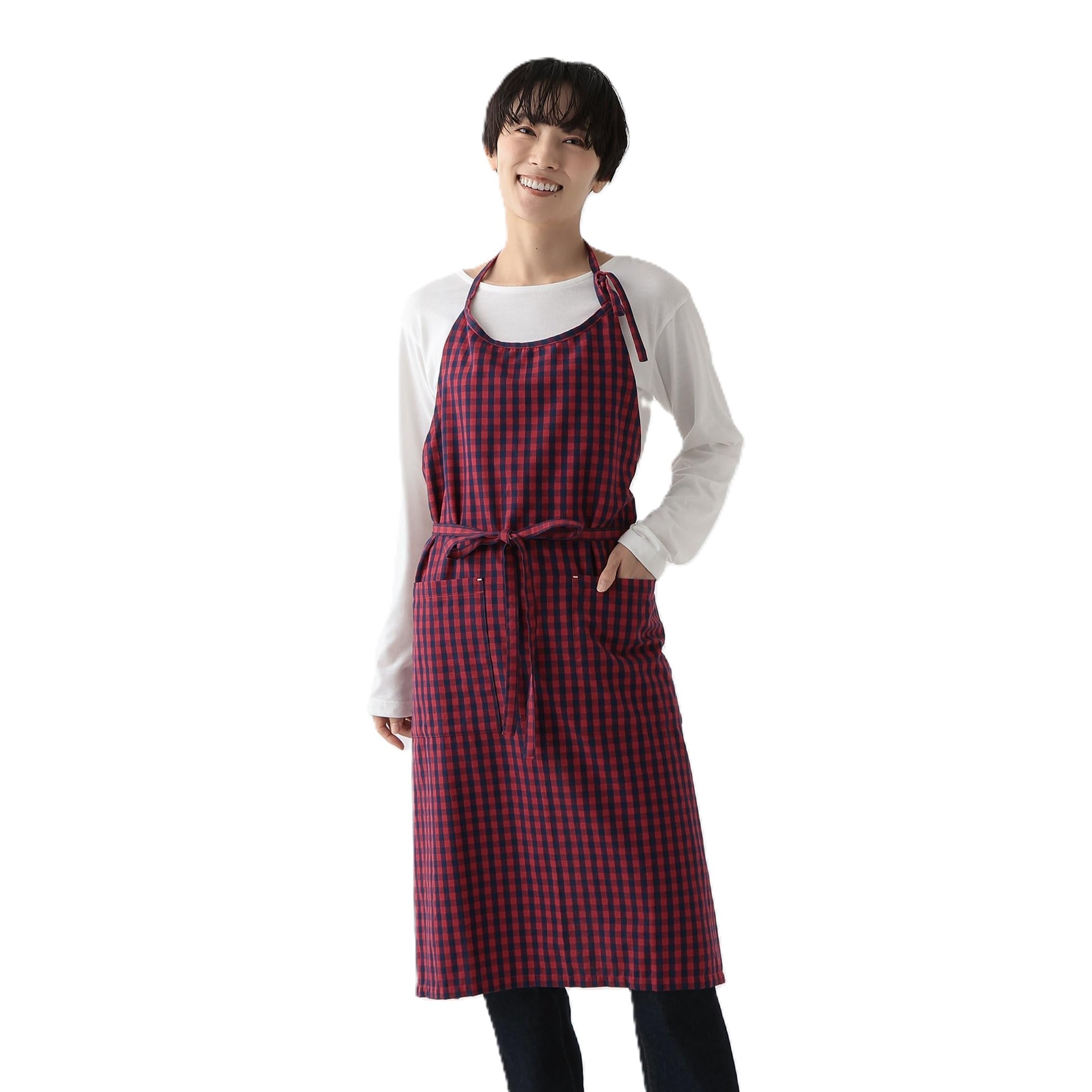 

Afternoon Tea Living Apron JN45 Gingham Check Apron, Red
