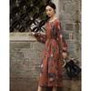Demana Elegant Soft Luster A-Line Midi Dress