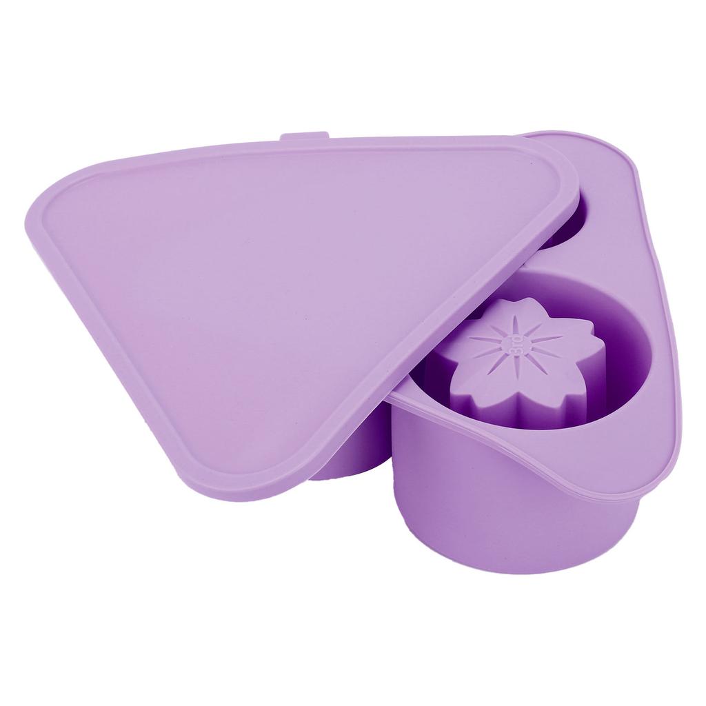 Ice Cube Tray Large Capacity Food Grade Silicone Hollow Cylinder Ice Cube Maker with Lid for 20 30