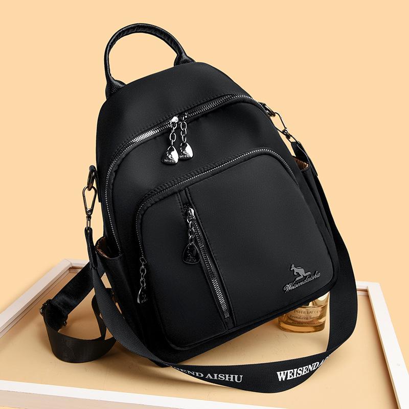 Schoolbag Women's Backpack 1011 New Fashion Versatile Large Capacity Travel Bag Waterproof and Wear-resistant Commuter Backpack Women