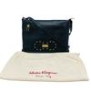 Salvatore Ferragamo Gancini Bag Shoulder Bag Leather Black/GoldHardware