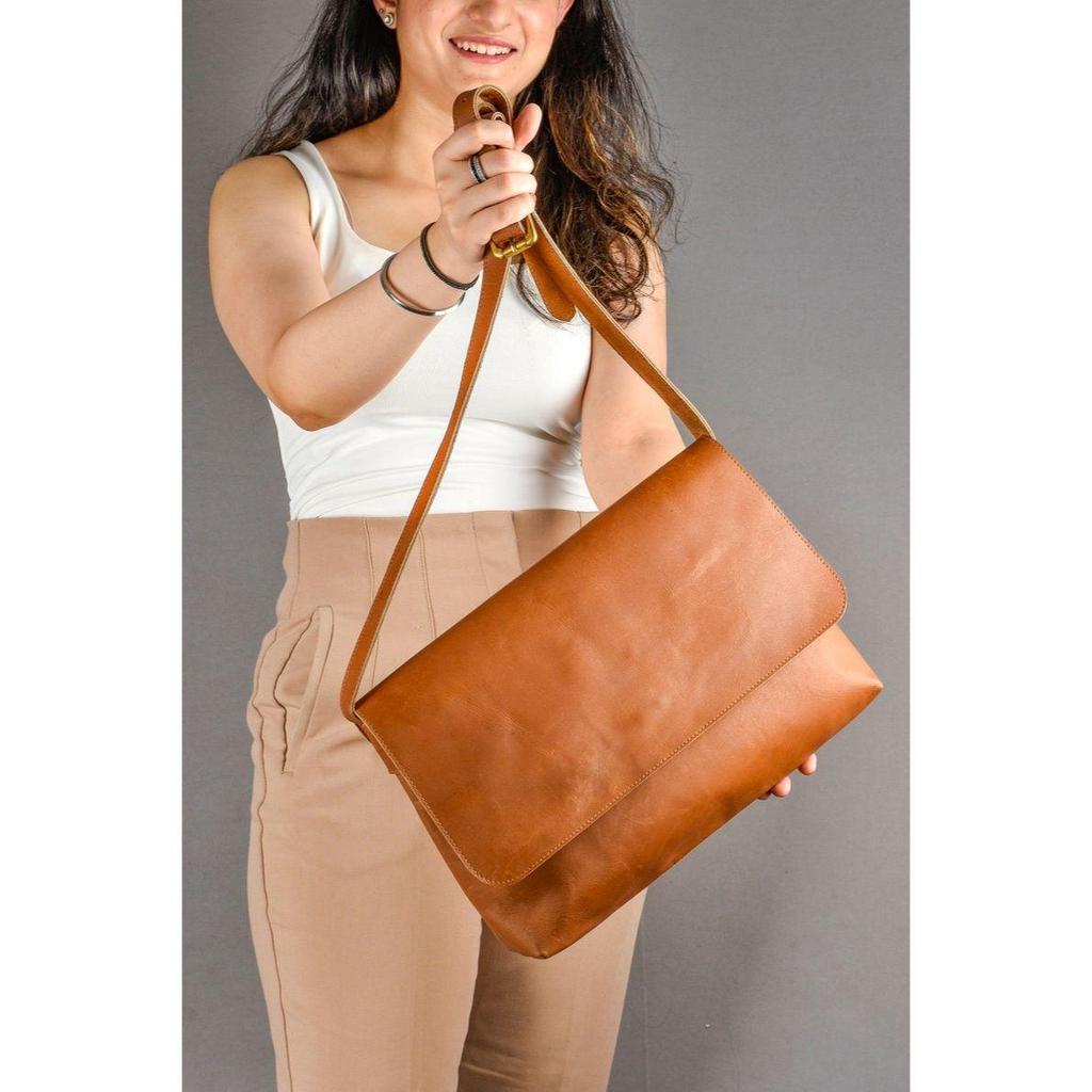 Leather Crossbody Bags for Women Large Crossbody Bag Medium Leather Purse Anniversary Gift for Her Brown Shoulder Bag  Bag Woman
