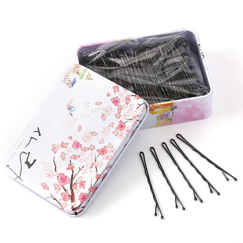 Einzelne schwarze Haarnadel für Pony und Hochsteckfrisuren