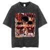 Washed Anime Hajime No Ippo Kamogawa Boxing Gym T-Shirt Makunouchi Takamura Fighting KGB Tshirt Oversized Cotton Summer T-Shirts