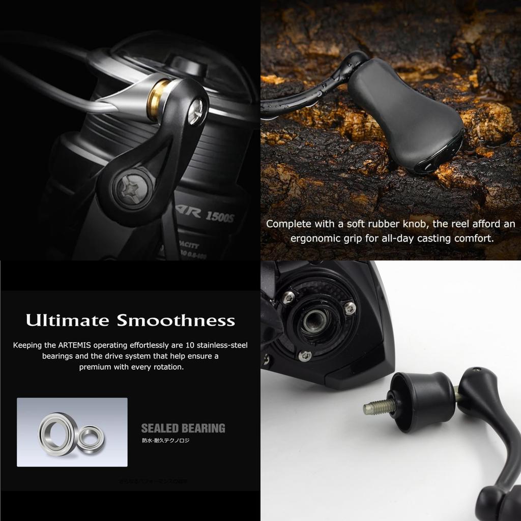 TSURINOYA Spinnrolle Hohes Übersetzungsverhältnis Flache Rillenspule 2500SH 3000SH Niedriges Endmodell Artemis 6.21 AR- (3000SH)