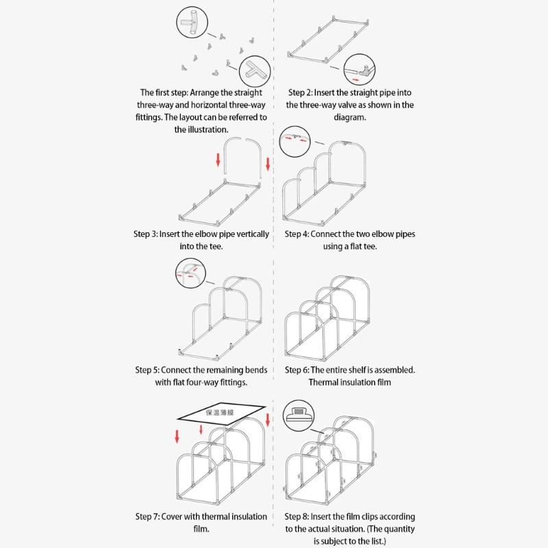 Frost Proof Portable Mini Greenhouse for Plant and Vegetables Steel Frame Insulated Cover for Indoor Outdoor Use