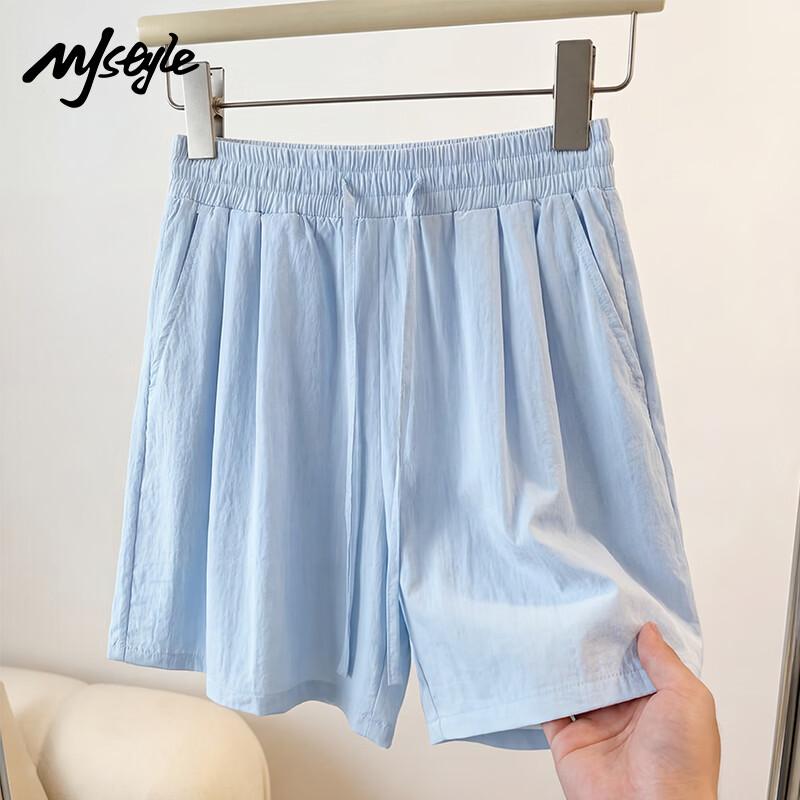 

MJ STYLE Women s Casual Wide-Leg Shorts L