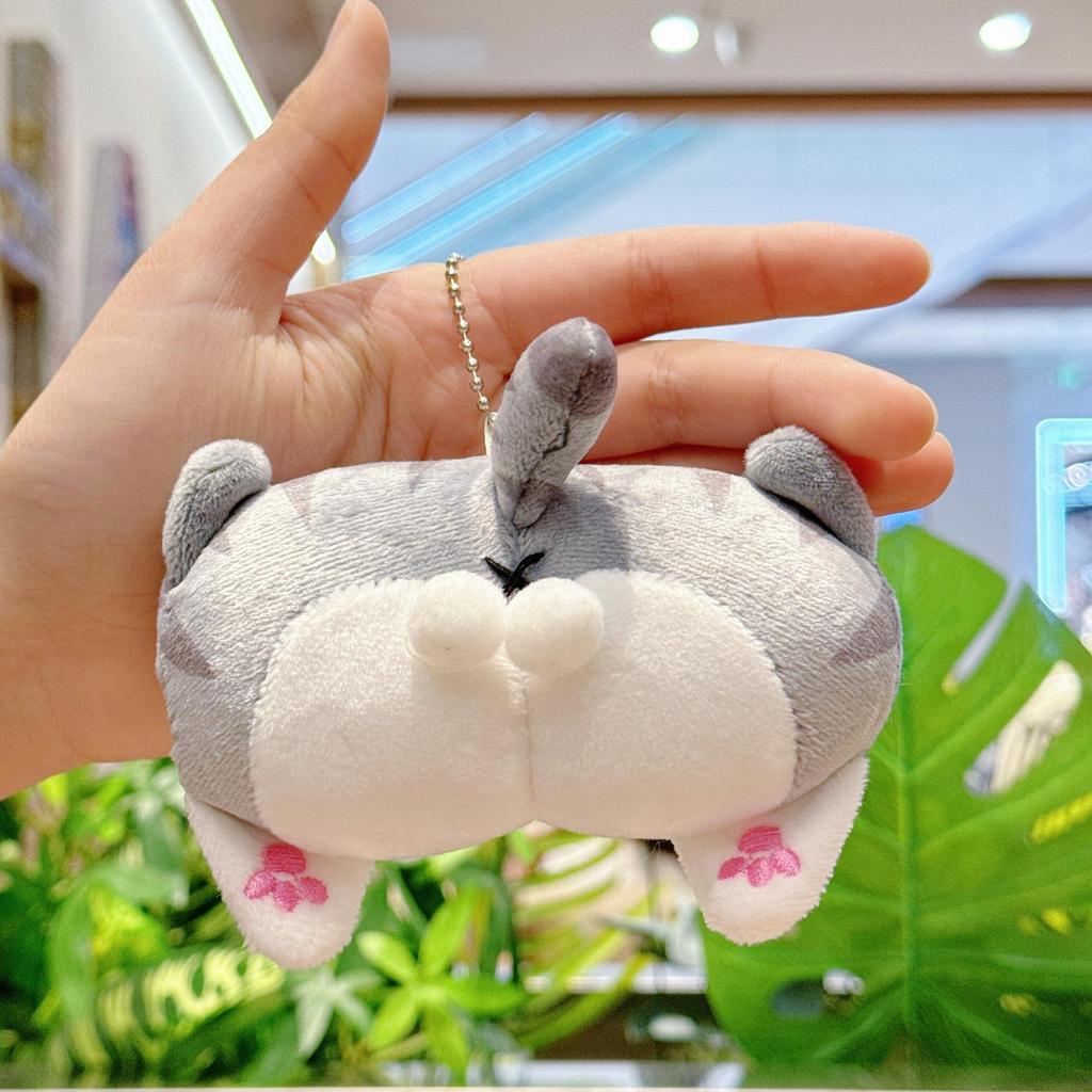 Creative Plush Corgi, Pig, and Cat Butt Keychain Pendant Charm for Women