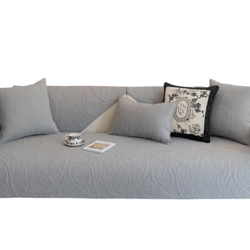 Cotton Sofa Cushion Cotton Fabric Non-Slip Simple Universal Chinese Sofa Cover Cover Cloth Cushion