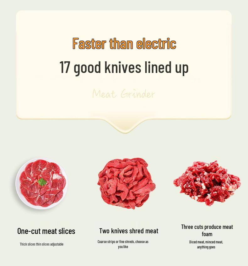 Effortless Meat Slicer for Fresh Beef - Easy To Clean, Perfect for Home Kitchens