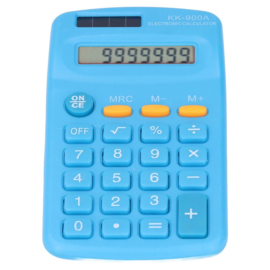 Mini Taschenrechner Handheld 8-stellig mit LCD-Anzeige Empfindliche Taste Solarbatterie Duale Stromversorgung für