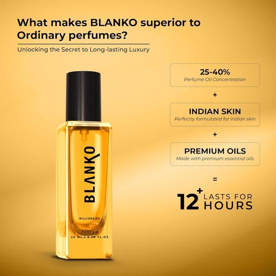 BLANKO By King Billionaire Tlt Świeży Płynny Perfum 20ml | Luksusowy Perfum Na Kluby, Koncerty i Noc | Najdłużej Utrzymujący Się