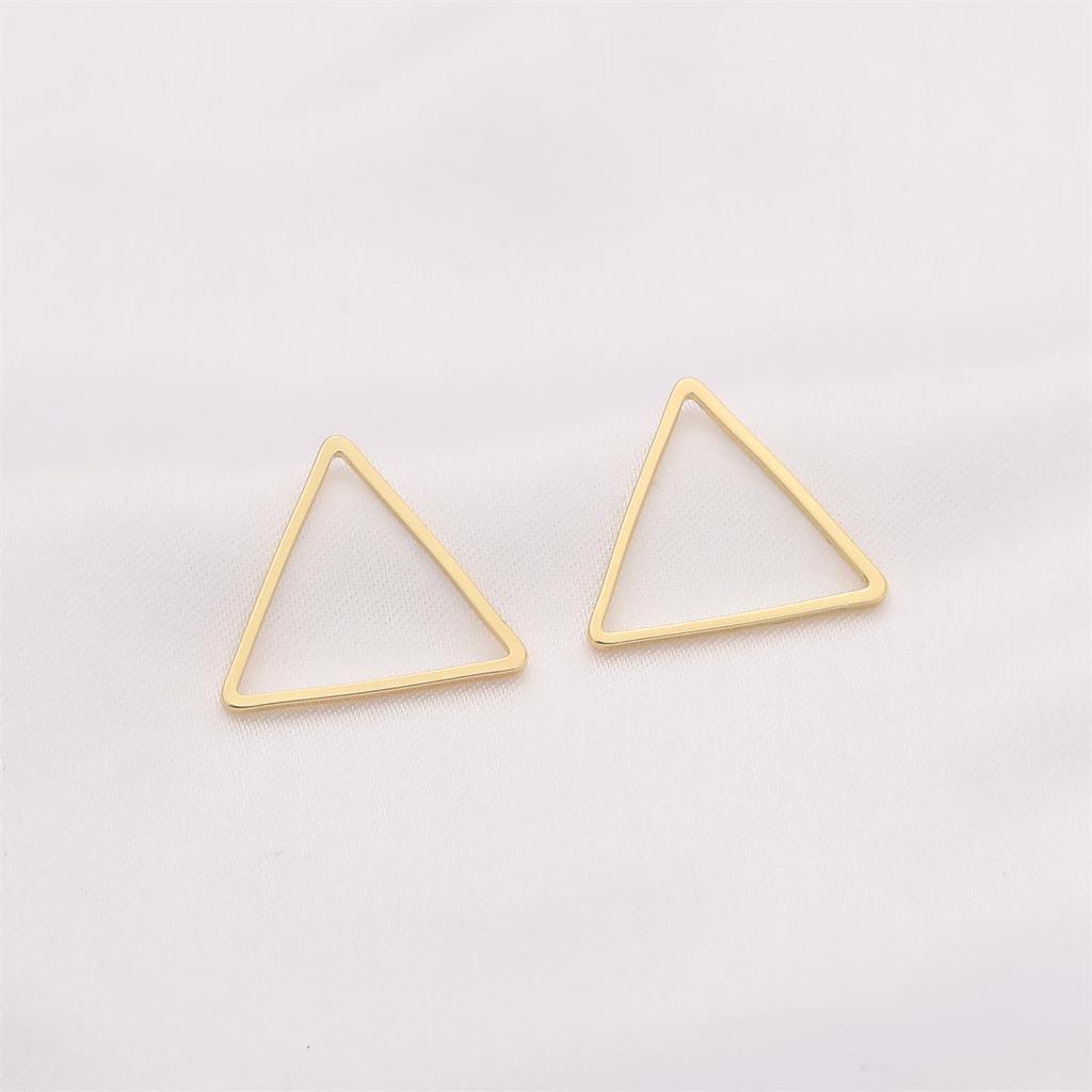 2Pcs Copper Geometry Accessories Platting 14K Gold Color For Jewelry Making DIY Earring Charm Decoration