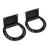 2Sets Black Coated Horse Hitching Ring Solid Horseshoe Tie Rings Horse Tie Hook  FHorse Stall