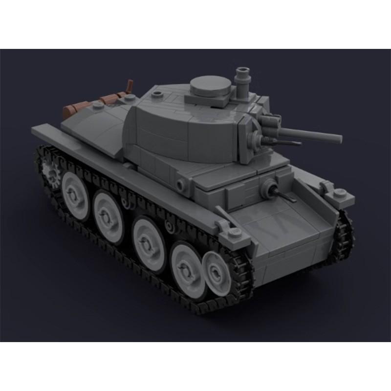 Classical WW2 Germany Military Weapon LT-38 Light Tank Classical Vehicles Model Building Blocks Kits Bricks Kids Toy Adult Gifts
