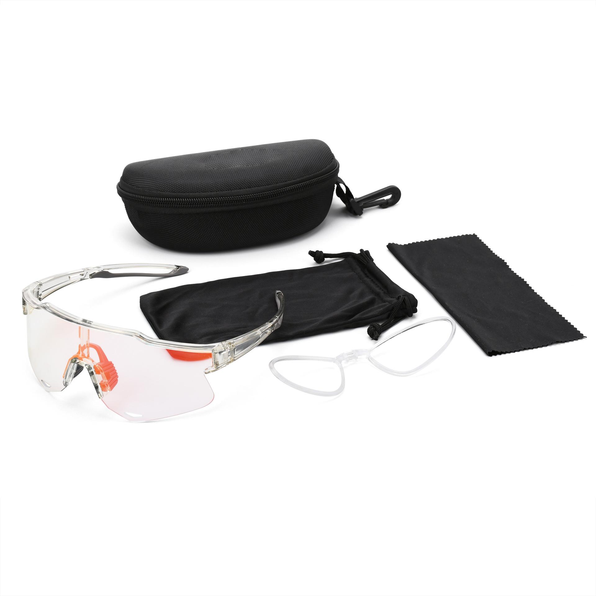 Cross Border Spot Cycling Glasses Color Changing Live Broadcast Popular Source PC Outdoor Sports Goggles