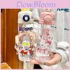 Sanrio Kuromi Plastic Drinking Cup With Straw For Kids Summer Use